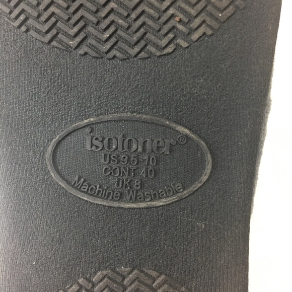 Isotoner Grey Slippers Size 9.5-10 - Picture 7 of 8